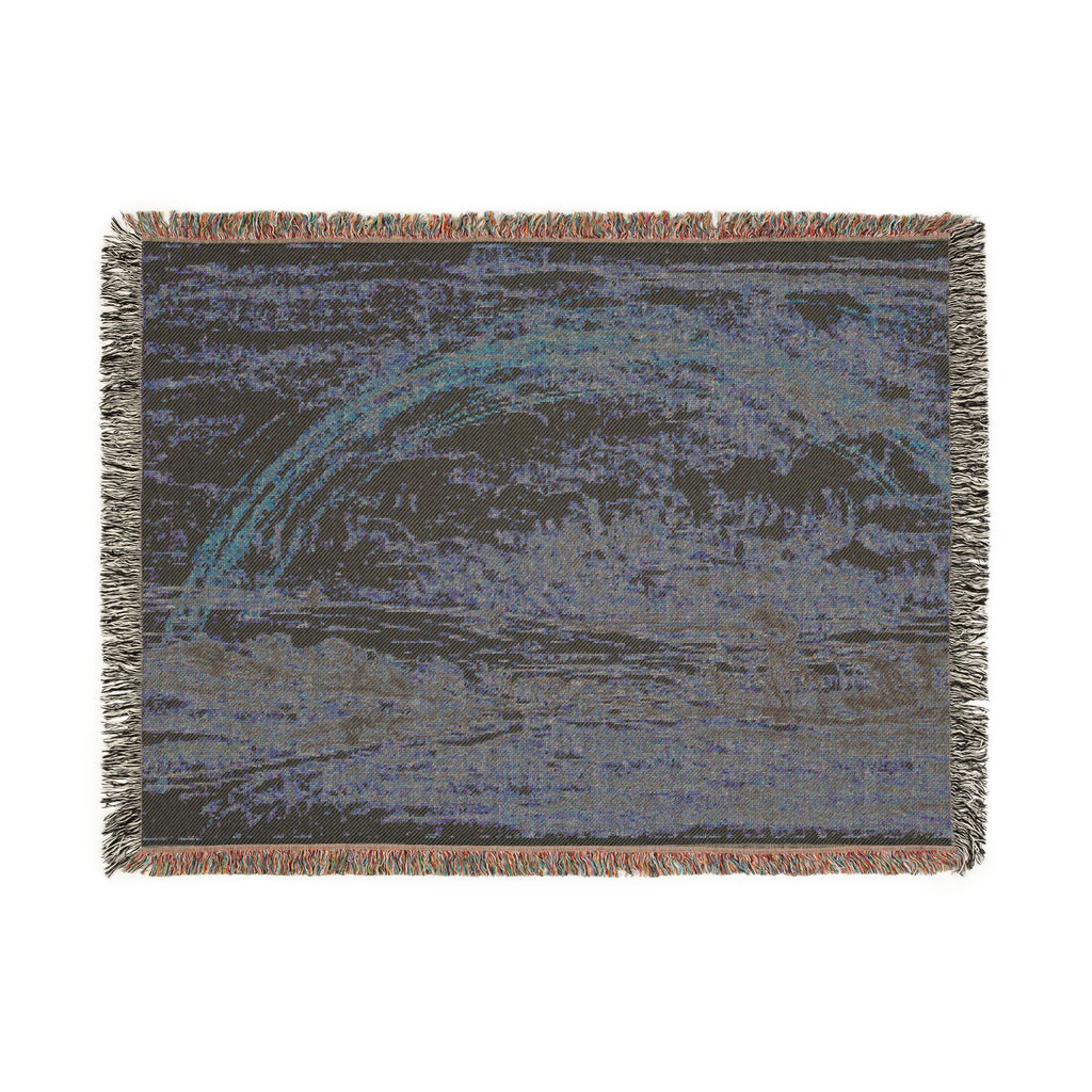 Charles François Daubigny - Landscape with a Rainbow | Woven Tapestry Blanket