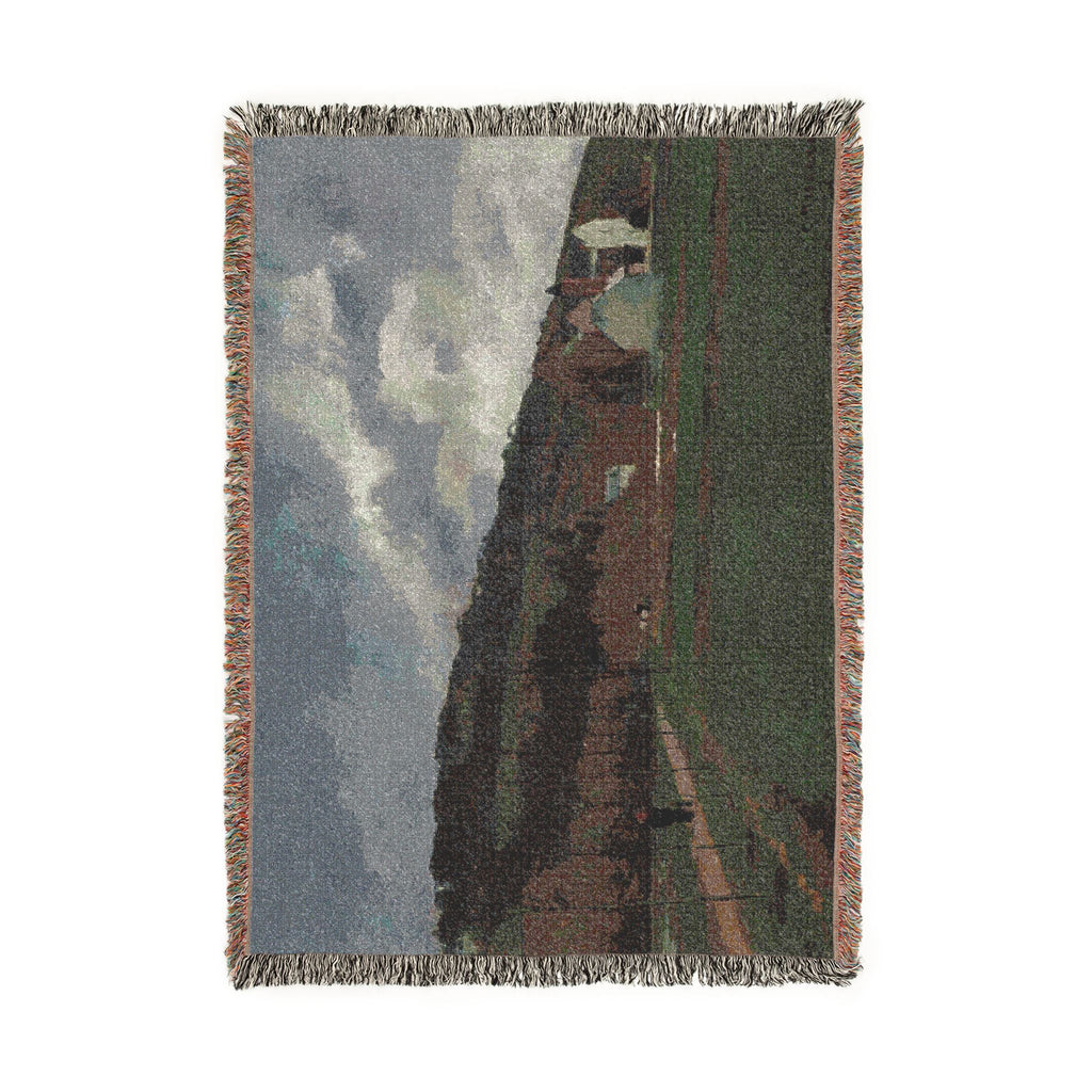 Camille Pissarro - The Banks of the Marne in Winter | Woven Tapestry Blanket