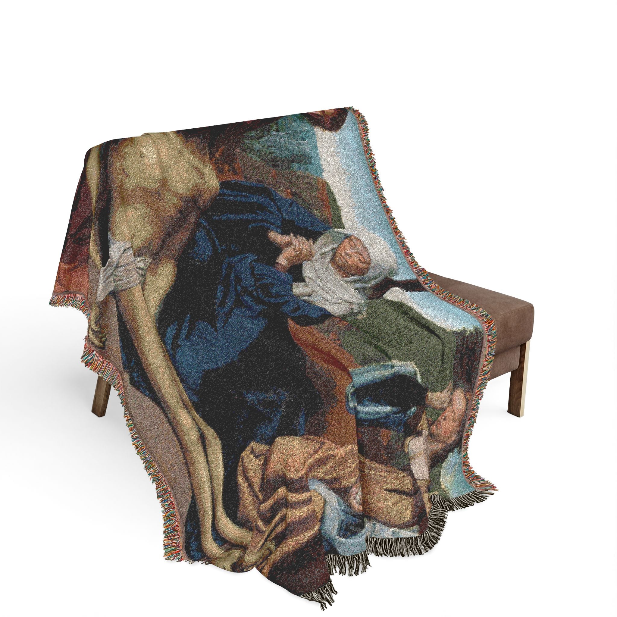 Lamentation over the Body of Christ Gerard David Tapestry Blanket