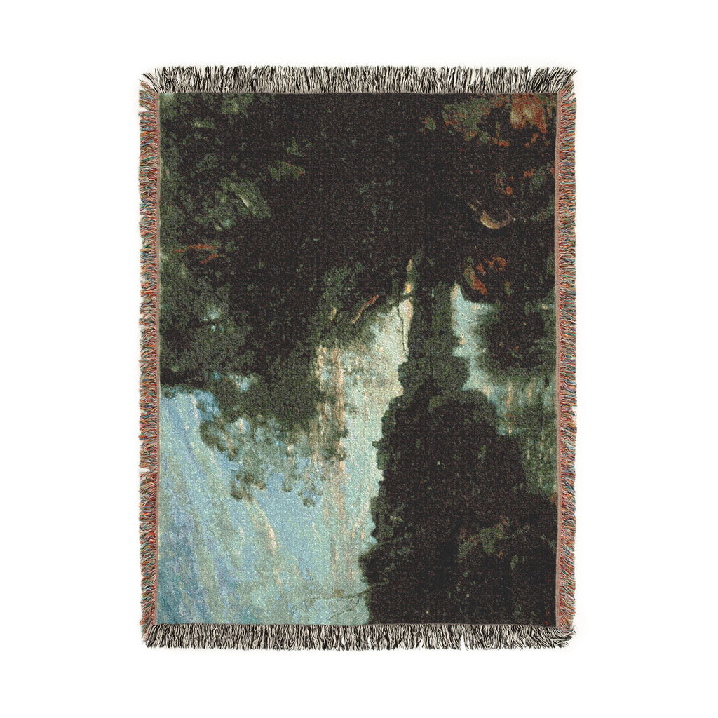 Jean Baptiste Camille Corot - Souvenir of the Environs of Lake Nemi | Woven Tapestry Blanket