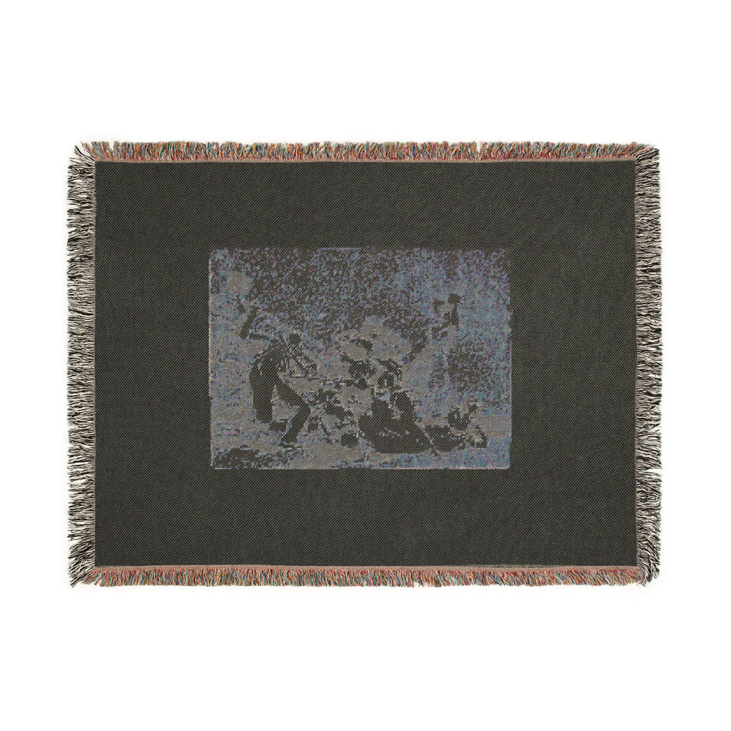 Francisco José de Goya y Lucientes - And they are like wild beasts, plate five from The Disasters of War | Woven Tapestry Blanket