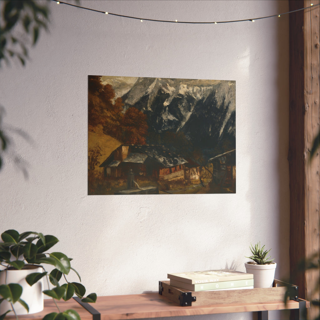 Gustave Courbet - An Alpine Scene | Fine Art Poster