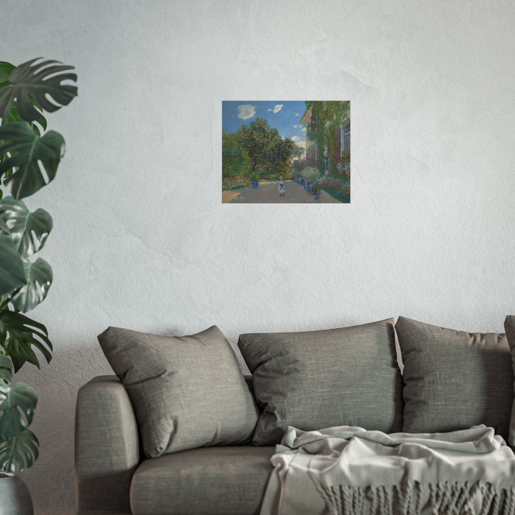 Claude Monet - The Artist's House at Argenteuil | Fine Art Poster