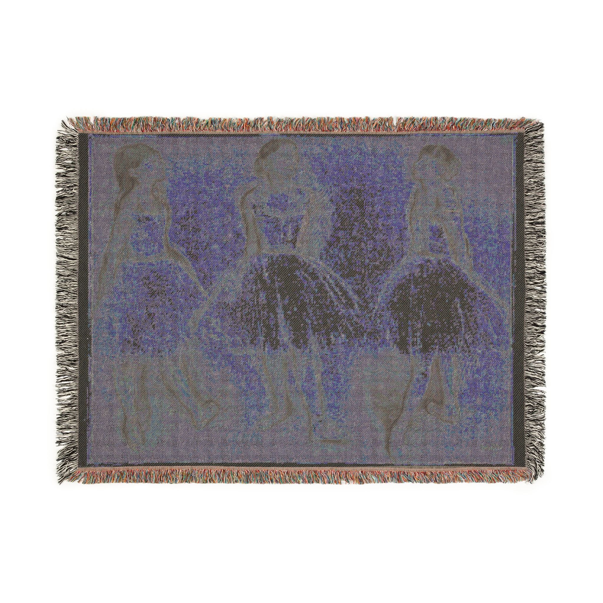 Hilaire Germain Edgar Degas - Three Studies of a Dancer in Fourth Position | Woven Tapestry Blanket