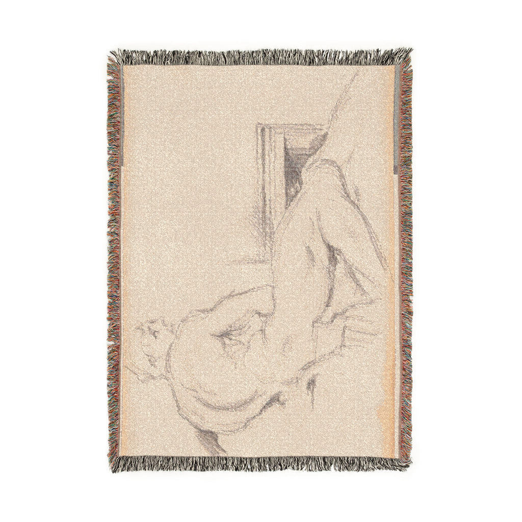 Paul Cezanne - Hercules Resting | Woven Tapestry Blanket