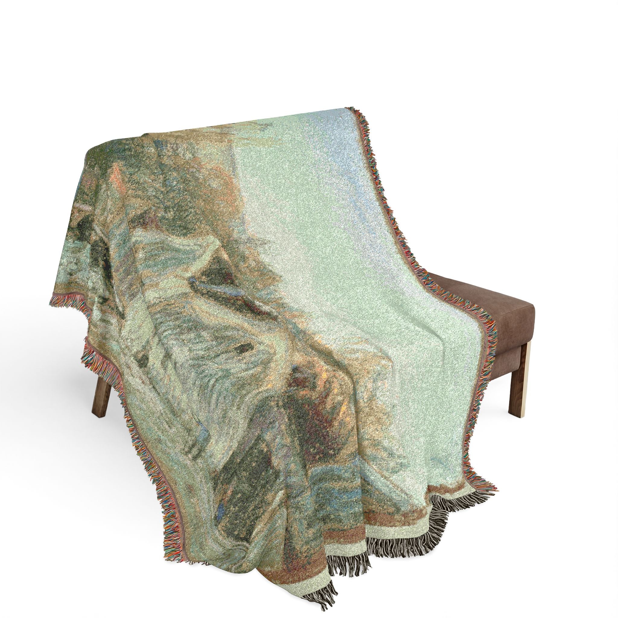 A Corner of Moret-sur-Loing Alfred Sisley Tapestry Blanket