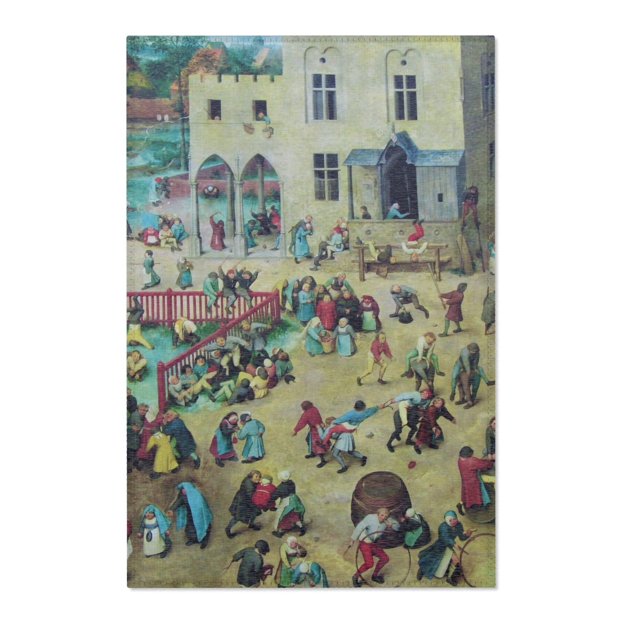 -2022-02-07 Children's Games, Pieter Bruegel the Elder, West Street, Cromer, Norfolk | Area Rug