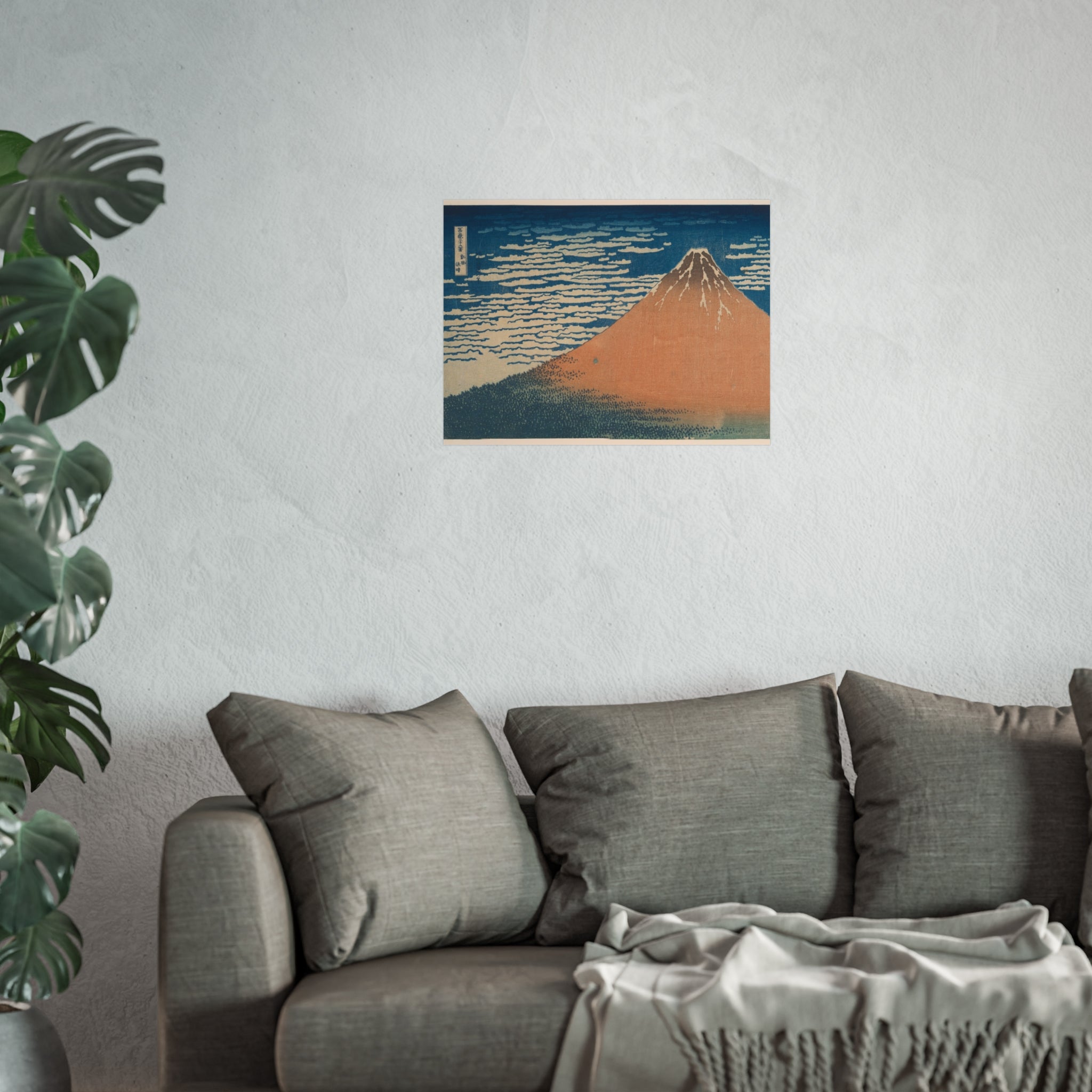 Katsushika Hokusai - Fine Wind, Clear Morning (Red Fuji) | Fine Art Poster