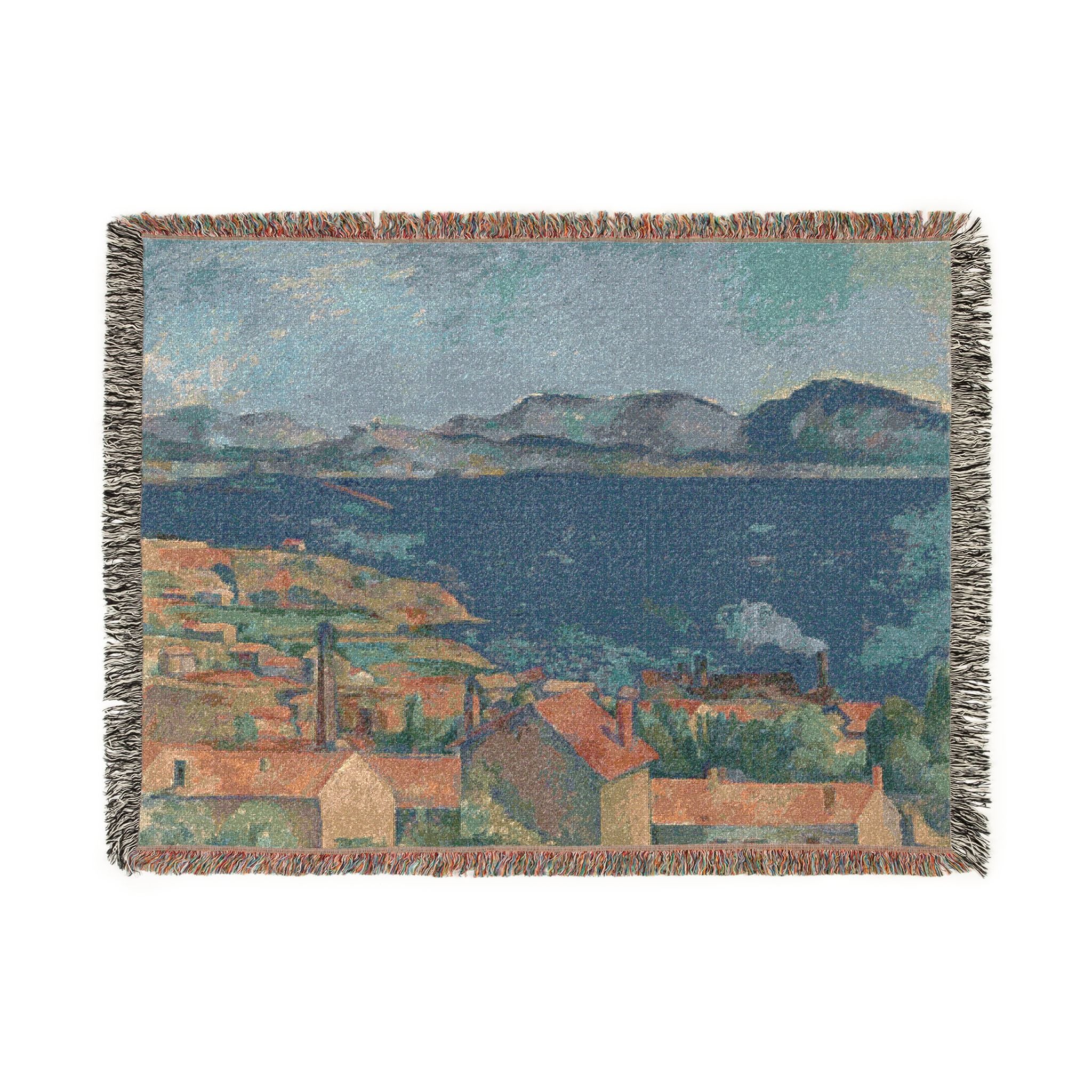Paul Cezanne - The Bay of Marseille, Seen from L'Estaque | Woven Tapestry Blanket