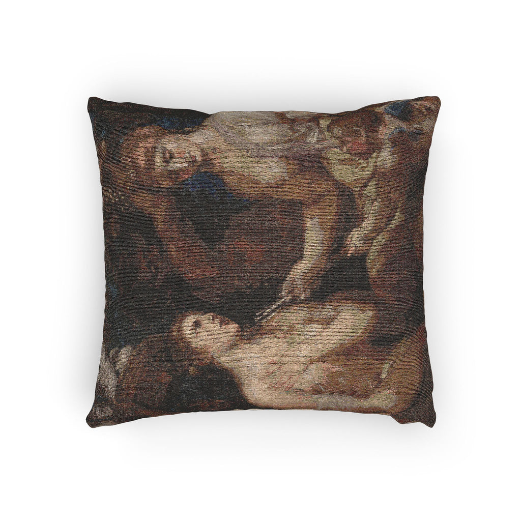 Imitator of Titian - Allegory of Venus and Cupid | Woven Pillow