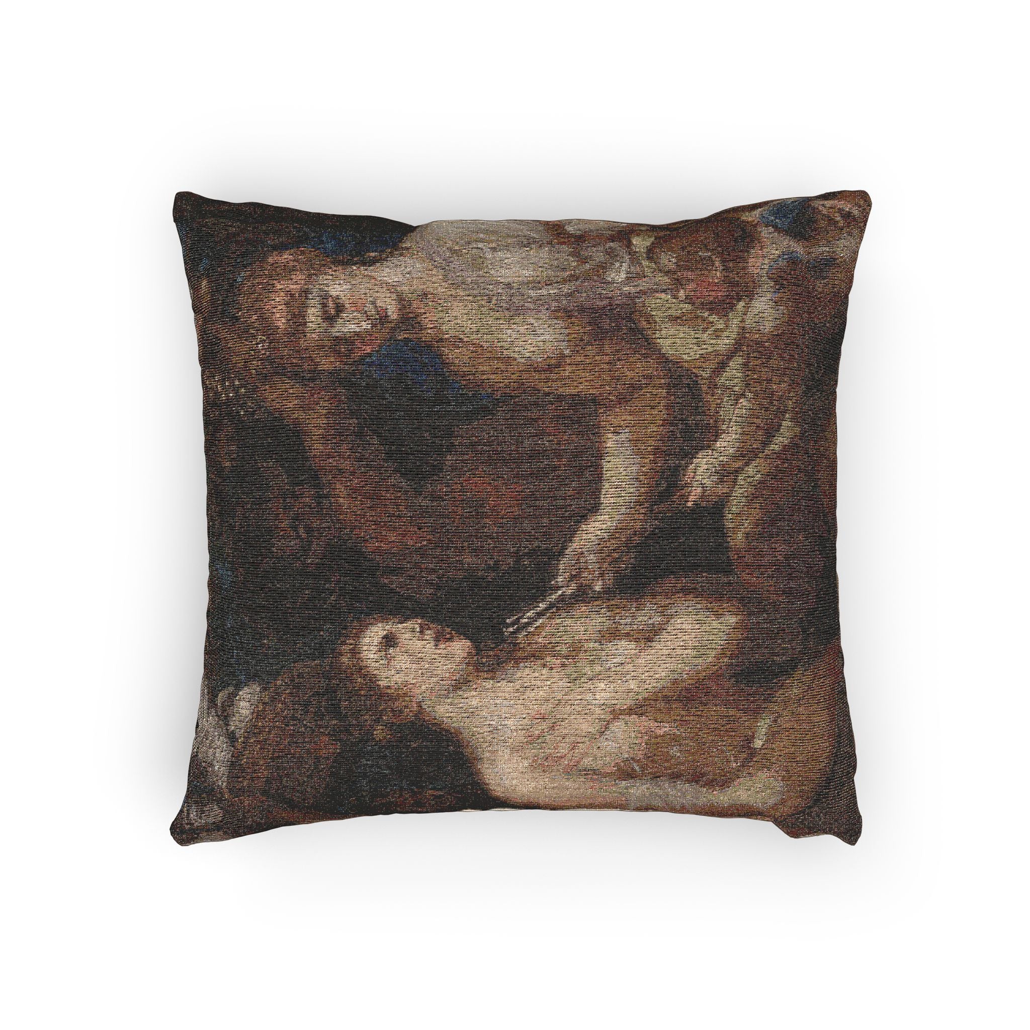 Imitator of Titian - Allegory of Venus and Cupid | Woven Pillow