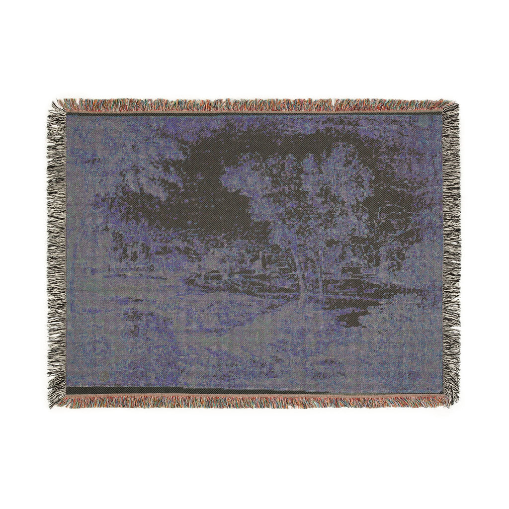 Follower of Nicolas Poussin - Italianate Landscape with Buildings | Woven Tapestry Blanket