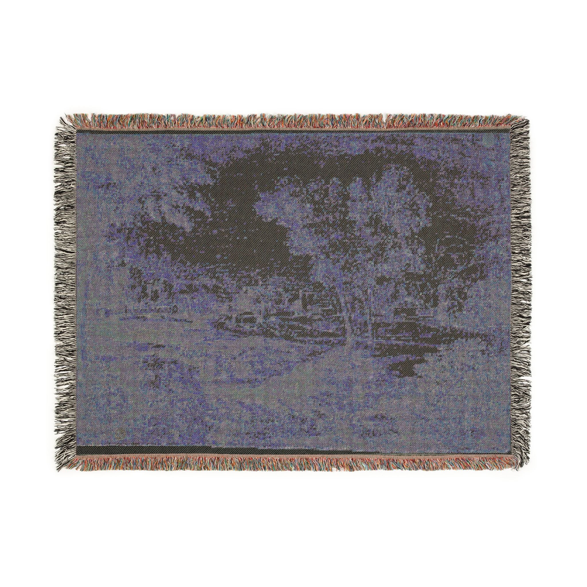 Follower of Nicolas Poussin - Italianate Landscape with Buildings | Woven Tapestry Blanket