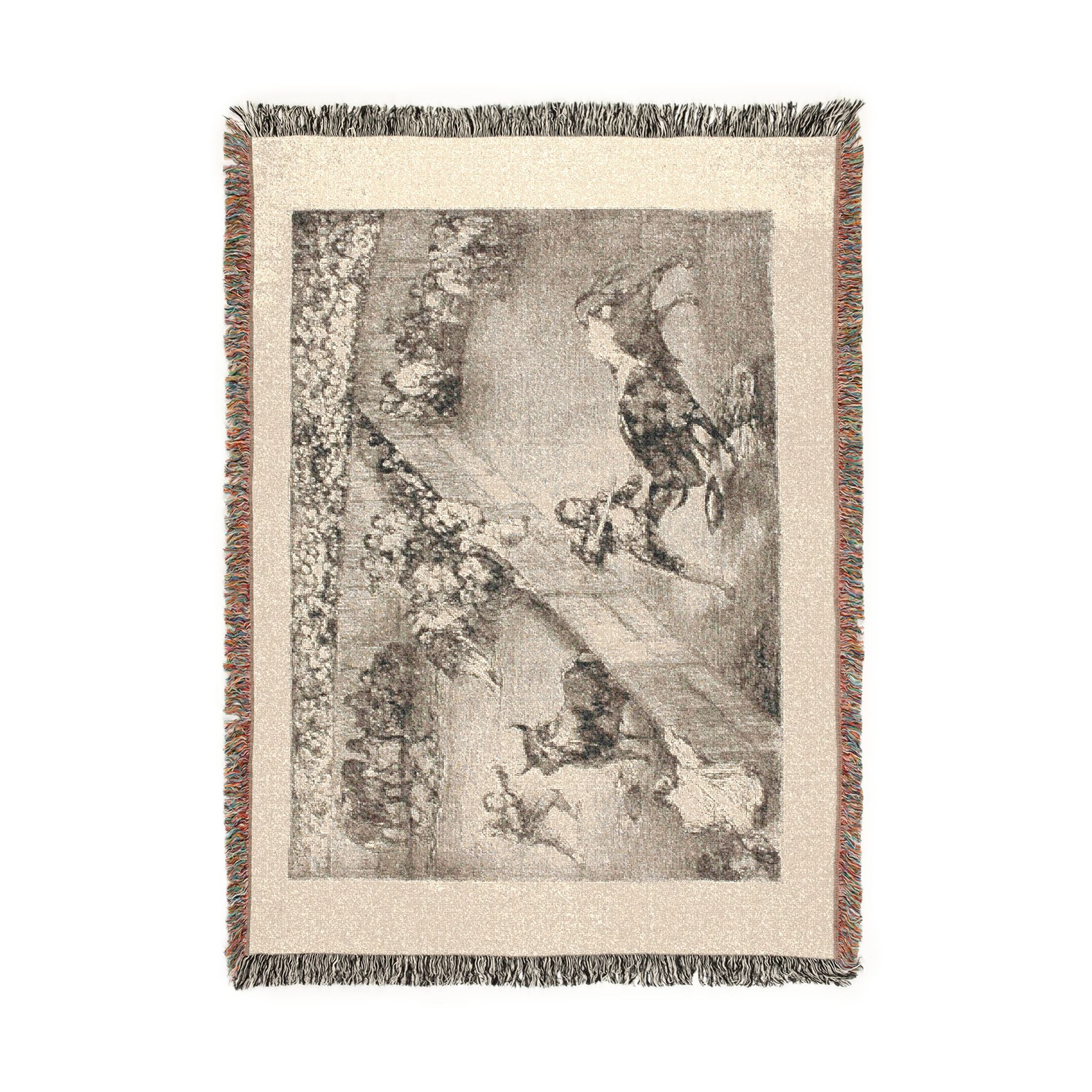 Francisco José de Goya y Lucientes - Bullfight in a divided ring, from The Bulls of Bordeaux | Woven Tapestry Blanket