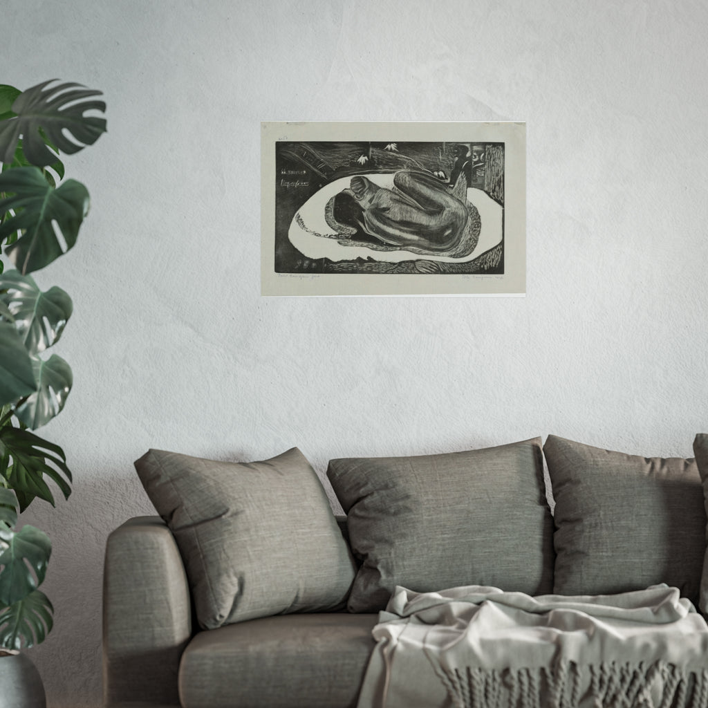 Paul Gauguin - Manao tupapau (She Thinks of the Ghost or The Ghost Thinks of Her), from the Noa Noa Suite | Fine Art Poster