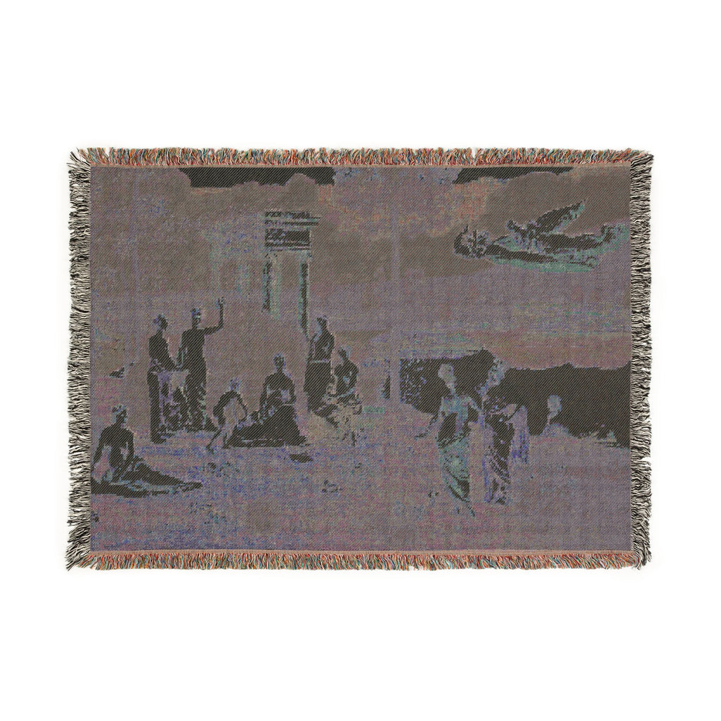 Pierre Puvis de Chavannes - The Sacred Grove, Beloved of the Arts and the Muses | Woven Tapestry Blanket
