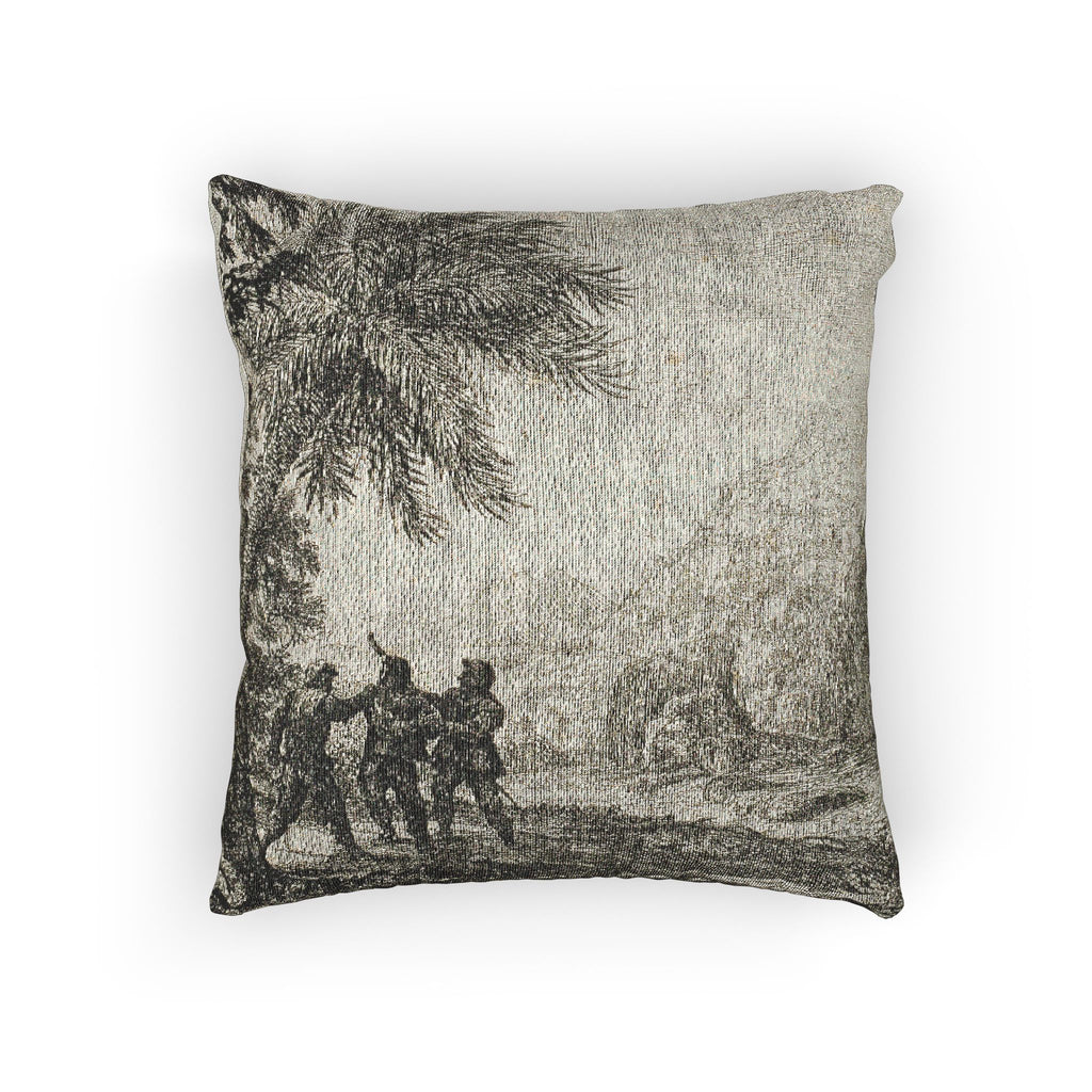 Claude Lorrain - Scene of Brigands | Woven Pillow