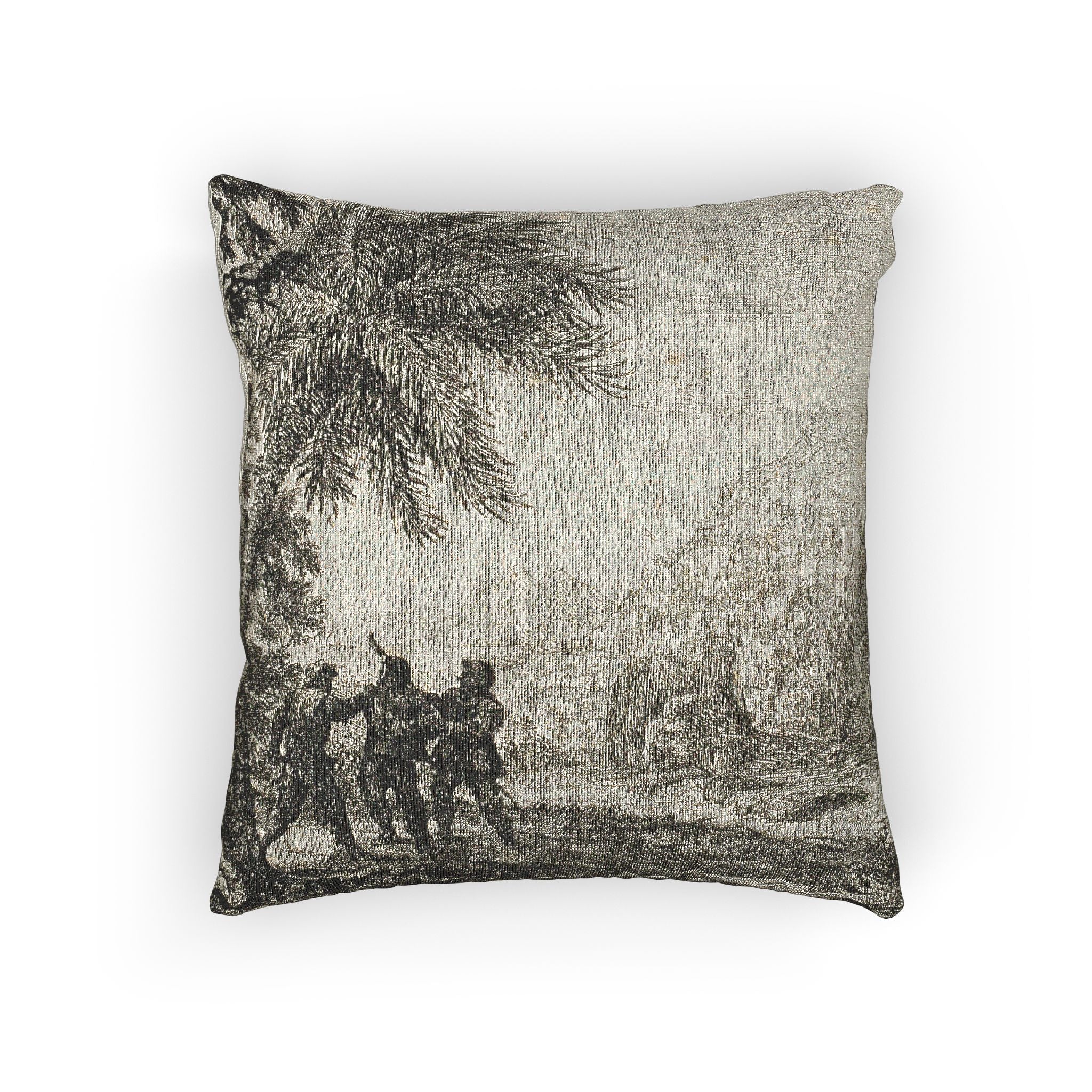Claude Lorrain - Scene of Brigands | Woven Pillow