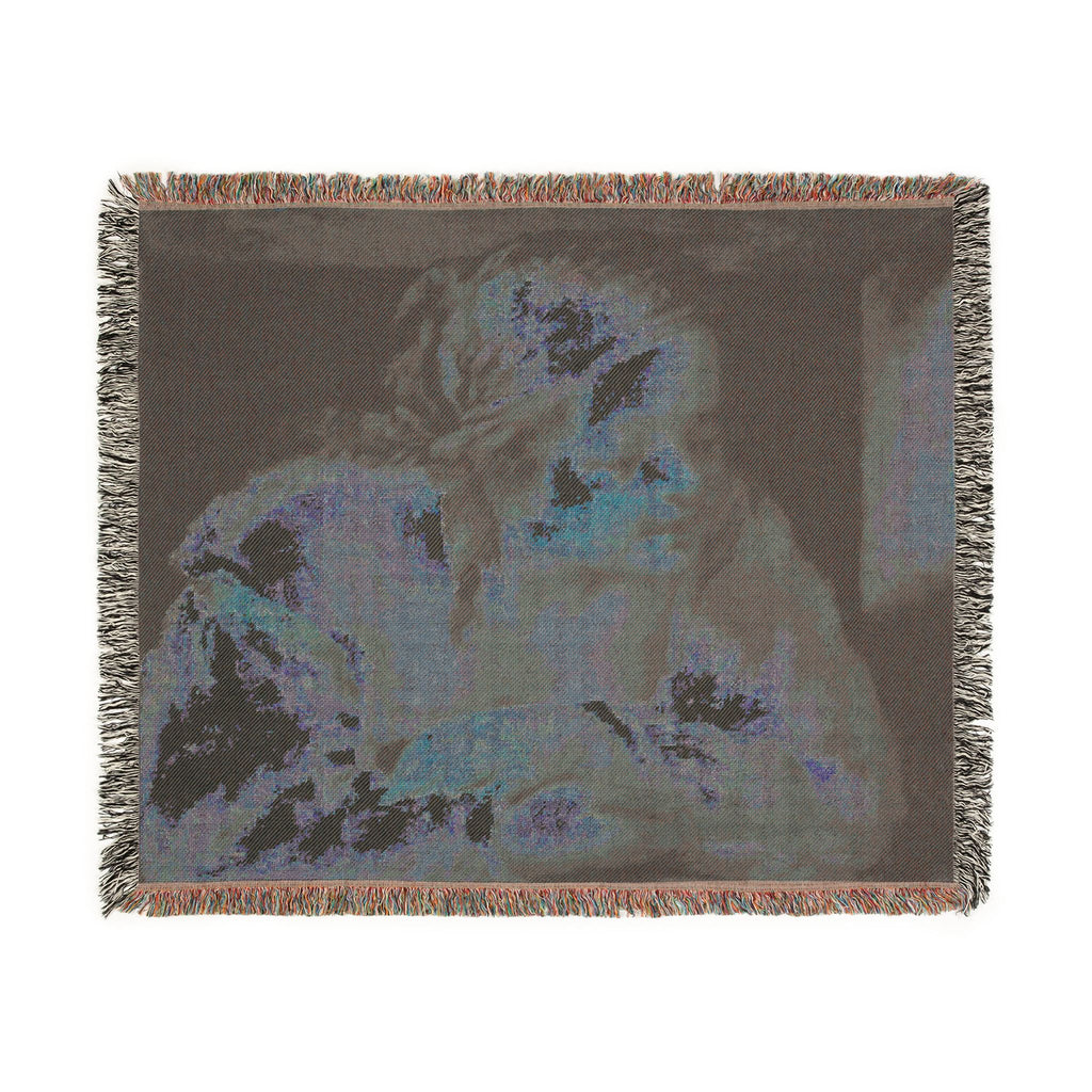 Jean François Millet - Young Woman | Woven Tapestry Blanket