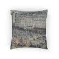 Camille Pissarro - The Place du Havre, Paris | Woven Pillow