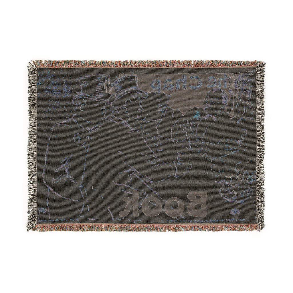 Henri de Toulouse-Lautrec - Irish and American Bar, Rue Royale—The Chap Book | Woven Tapestry Blanket