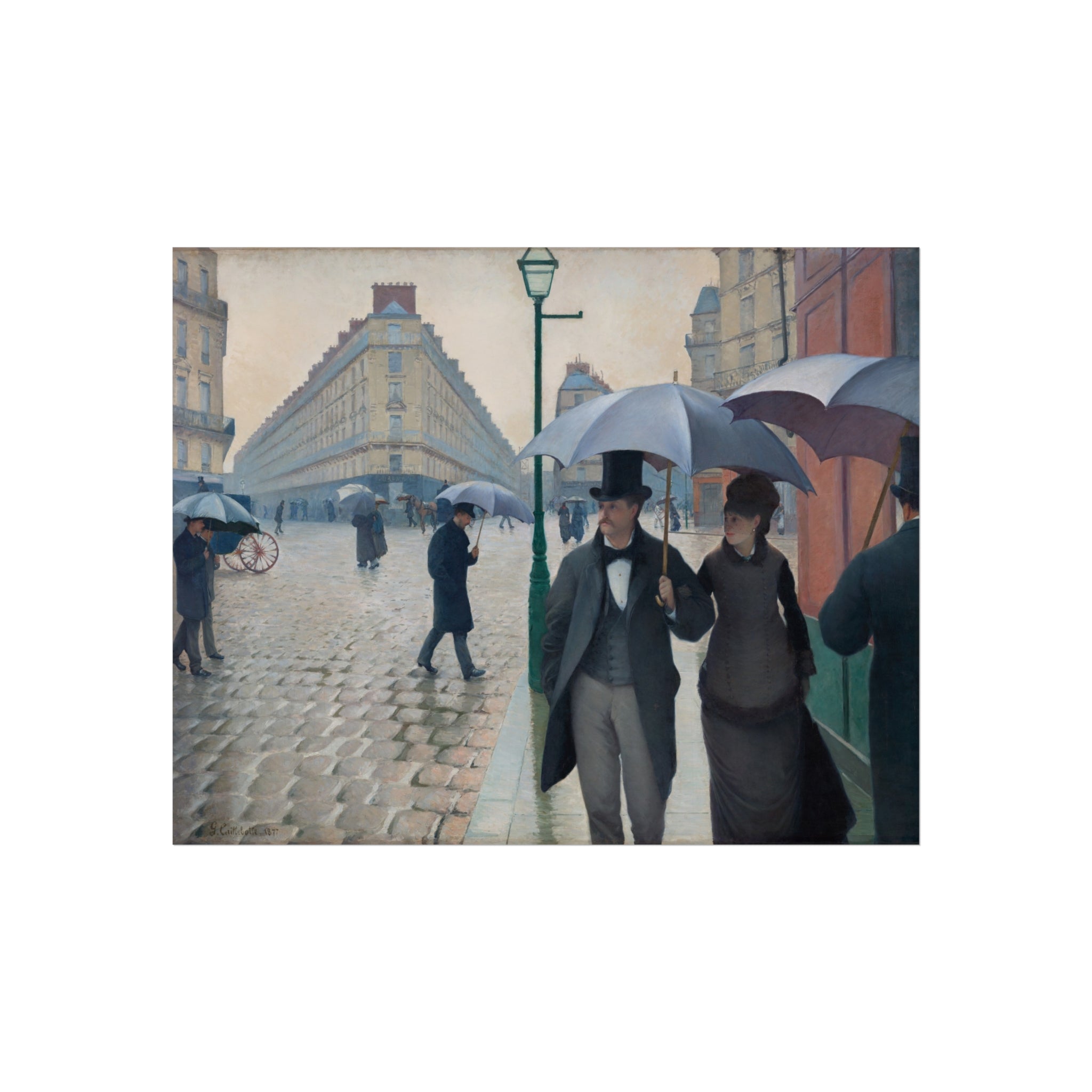 Paris Street; Rainy Day Gustave Caillebotte Fine Art Poster