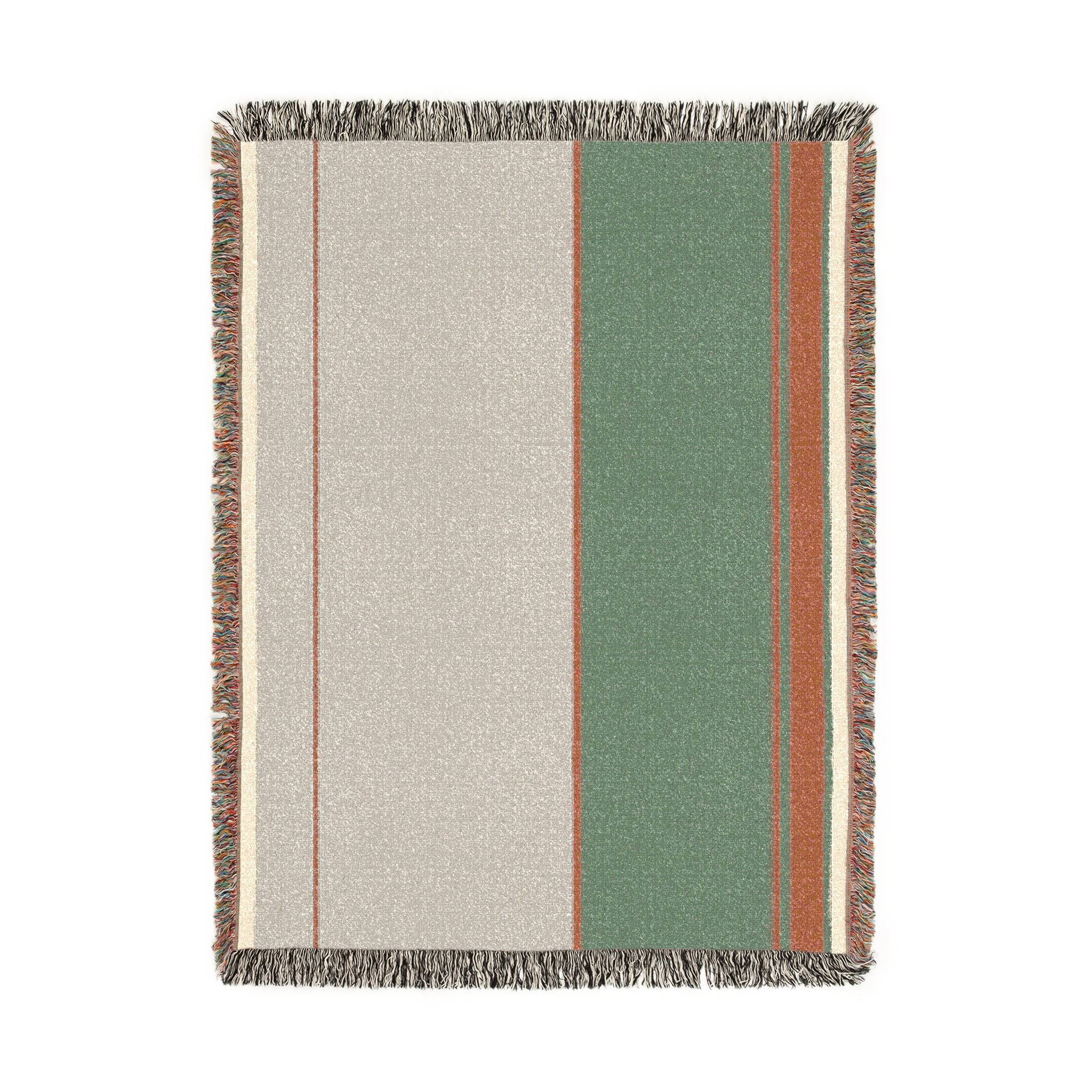 Grove Throw — Stone · Olive · Clay