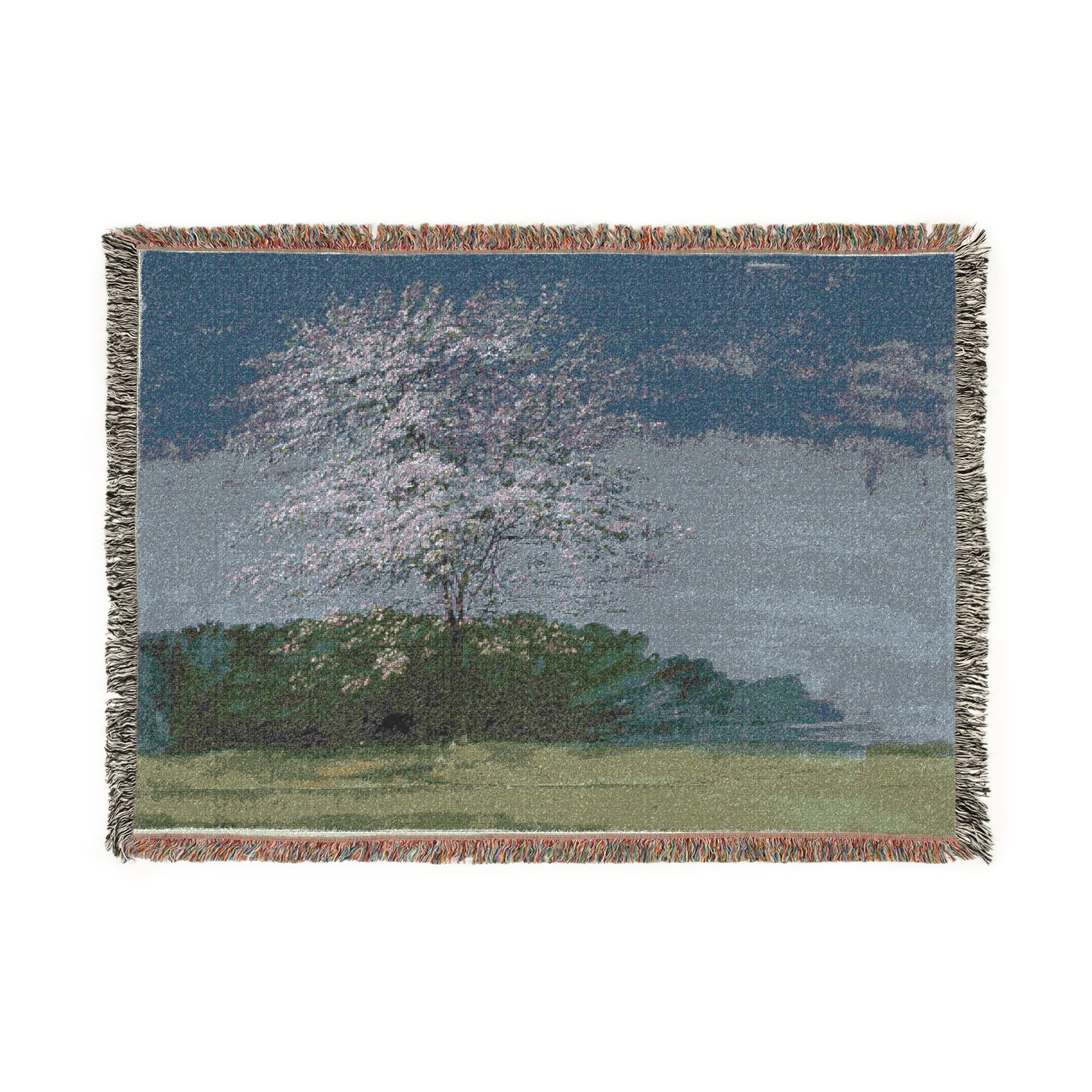 William Turner - Study of a Tree in Bloom | Woven Tapestry Blanket