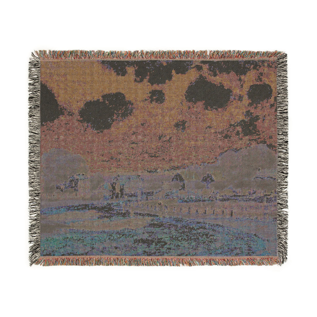 Alfred Sisley - Watering Place at Marly | Woven Tapestry Blanket