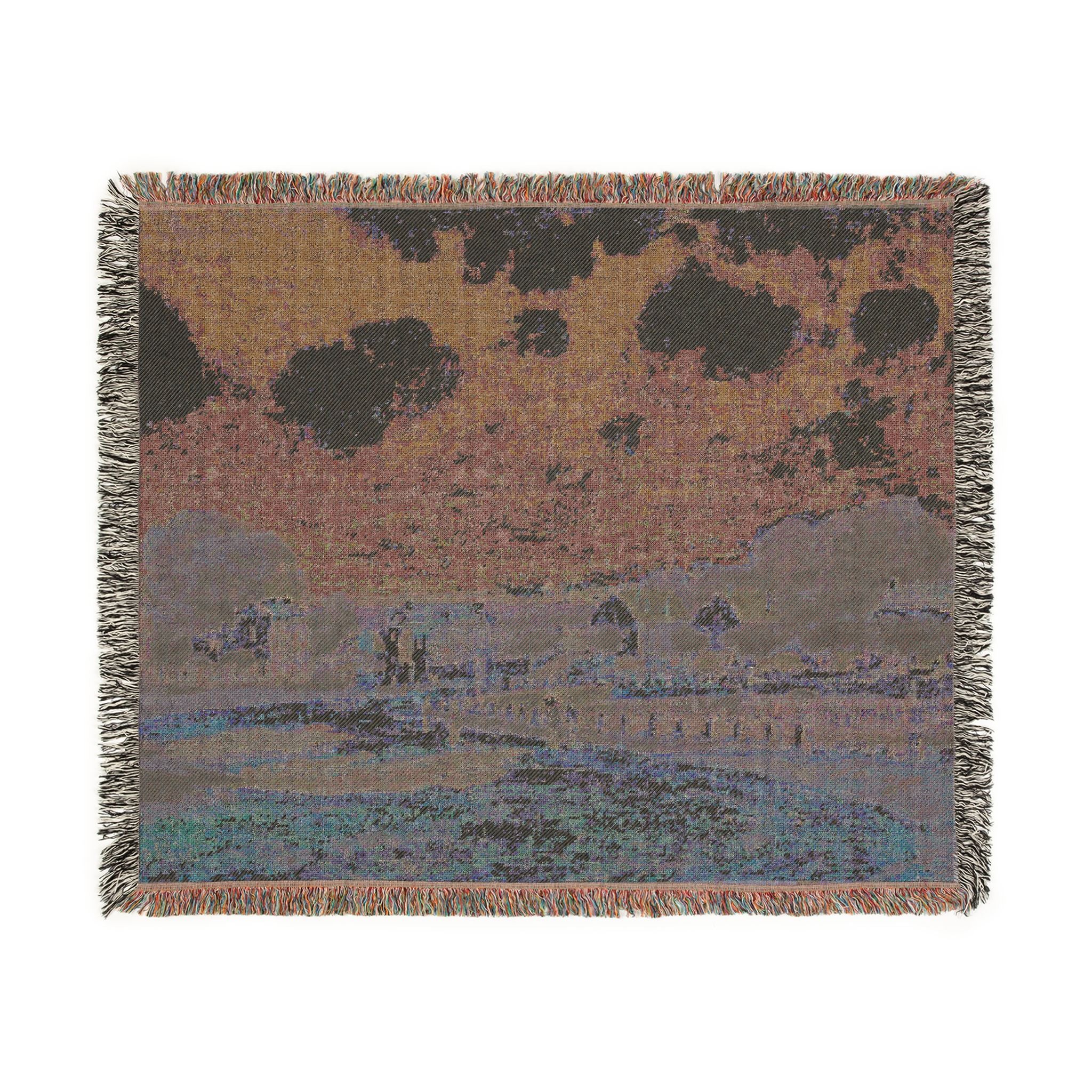Alfred Sisley - Watering Place at Marly | Woven Tapestry Blanket