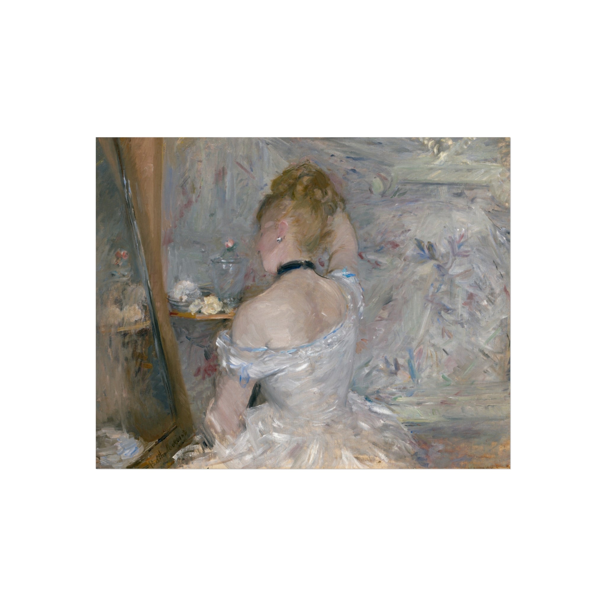 Woman at Her Toilette Berthe Morisot Fine Art Poster