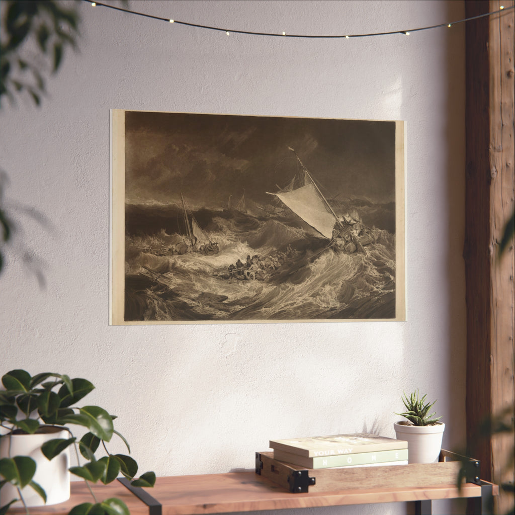 Charles Turner - A Shipwreck | Fine Art Poster