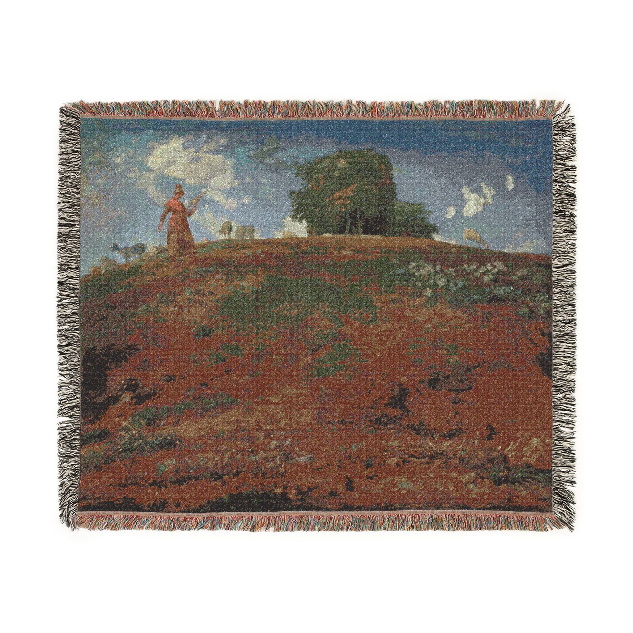 In the Auvergne Jean François Millet Tapestry Blanket