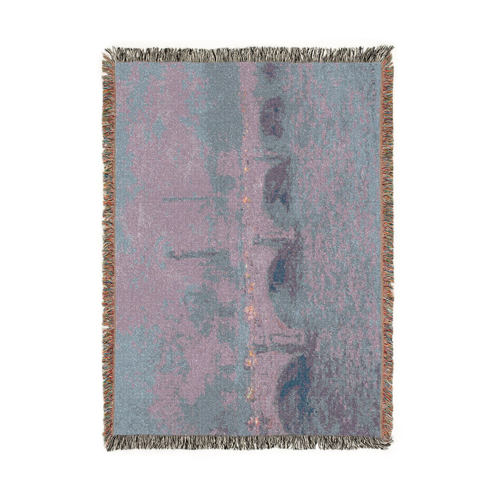Claude Monet - Waterloo Bridge, Sunlight Effect | Woven Tapestry Blanket