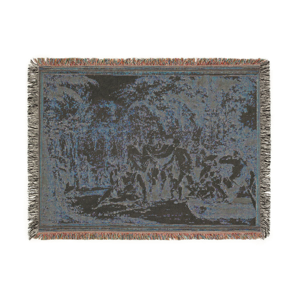 Jean Michel Moreau - The Arrival of Jean-Jacques Rousseau to the Champs-Élysées | Woven Tapestry Blanket