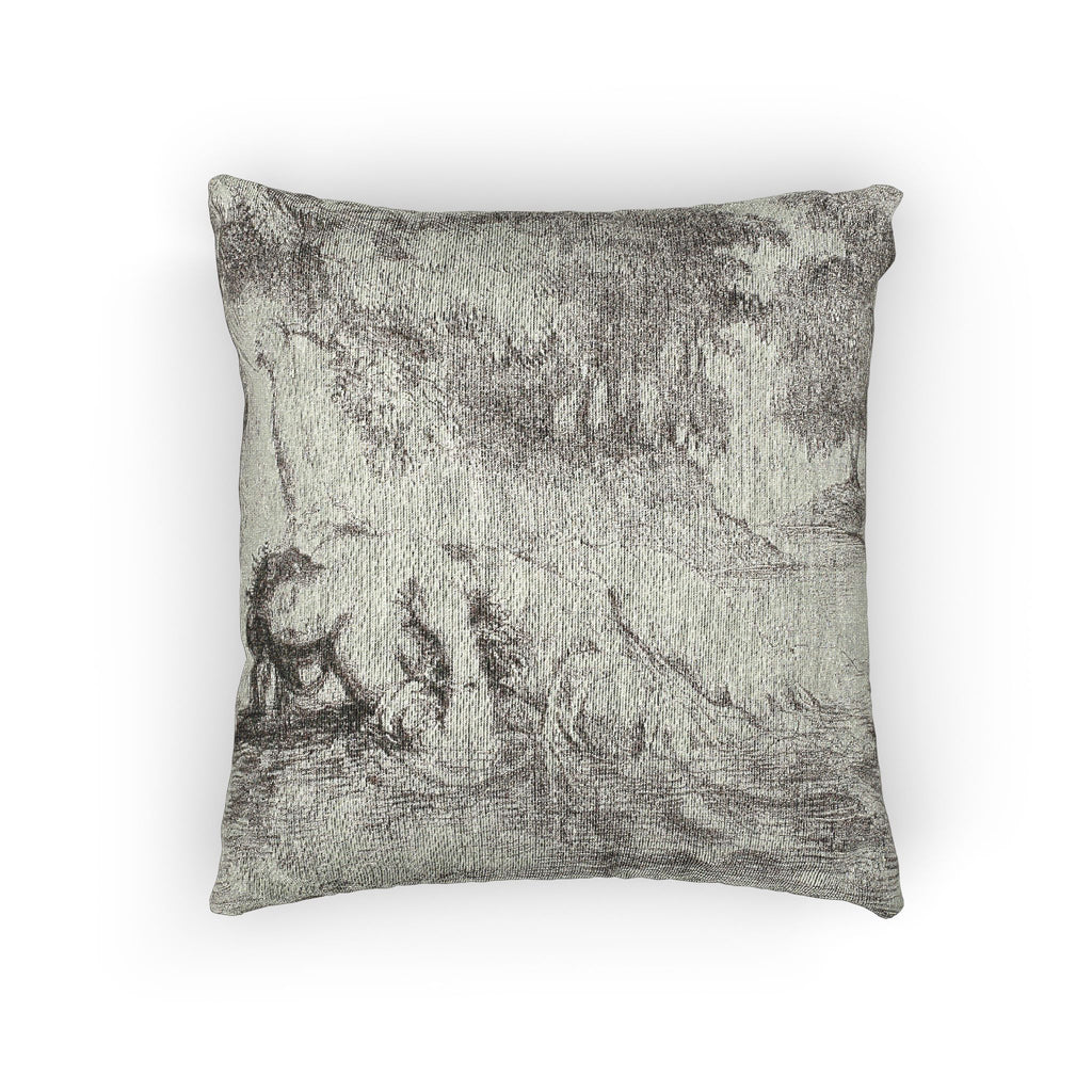 Eugène Delacroix - Ophelia's Death | Woven Pillow