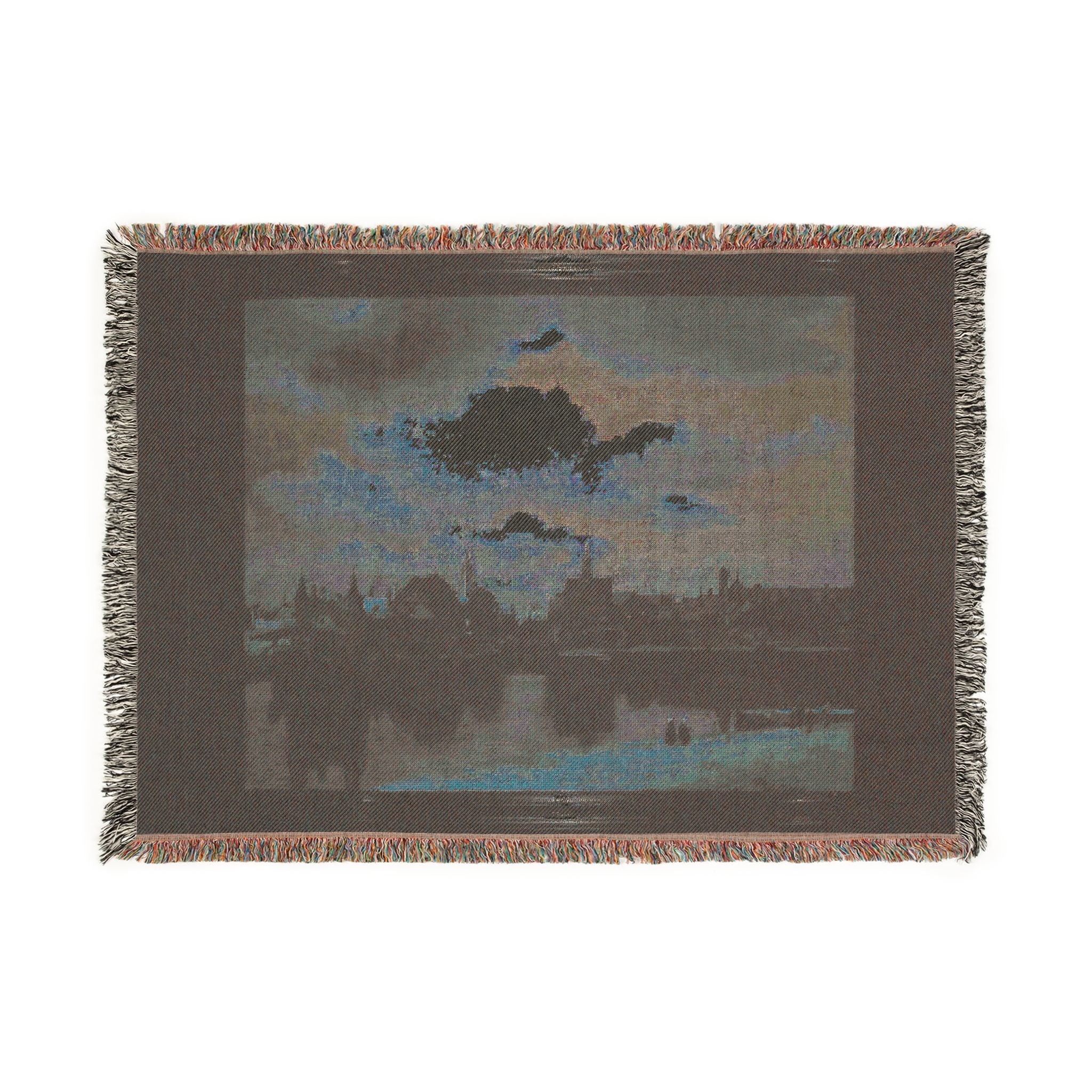 Den Haag - Mauritshuis - Johannes Vermeer (1632-1675) - View of Delft c. 1660-1661 | Woven Tapestry Blanket
