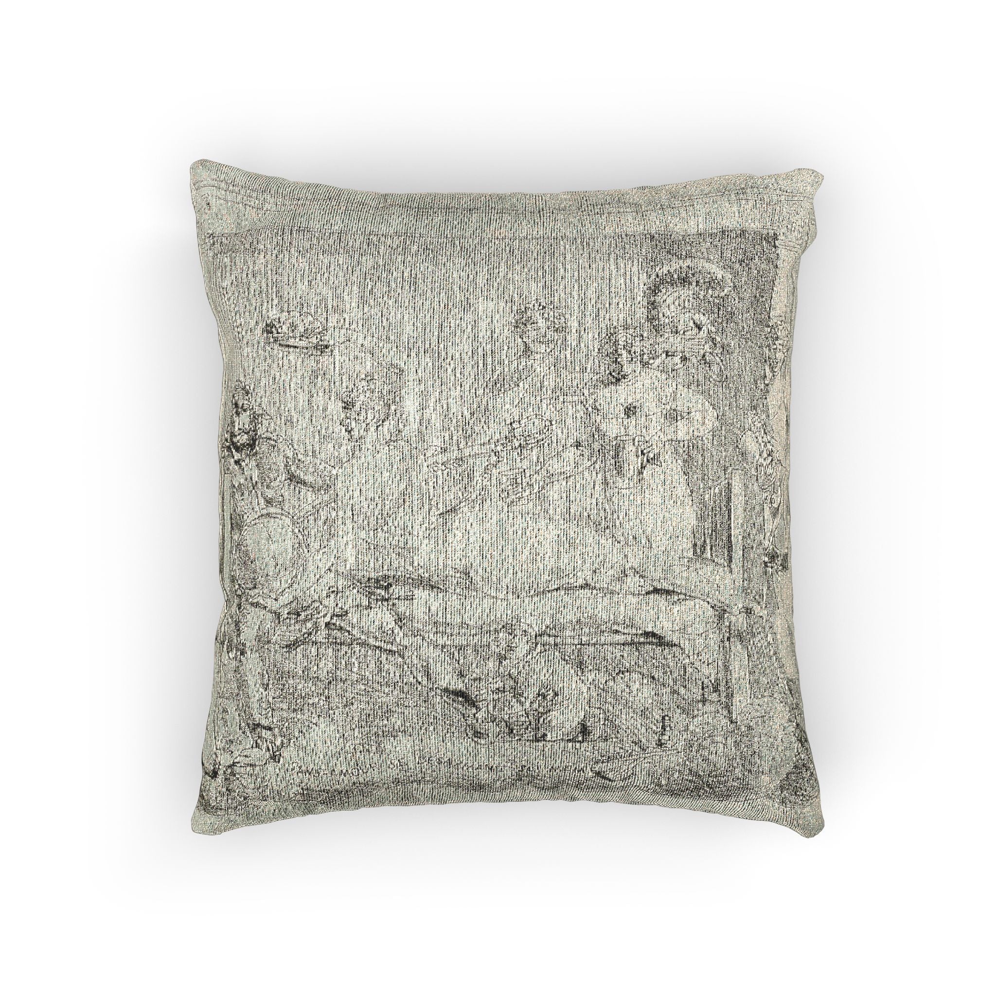 Jacques Louis David - Loveless Disarming Himself | Woven Pillow