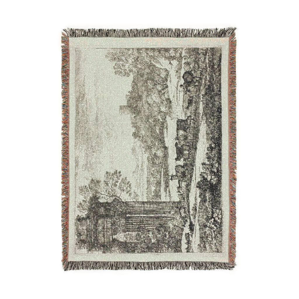 Claude Lorrain - The Herd Returning in Stormy Weather | Woven Tapestry Blanket