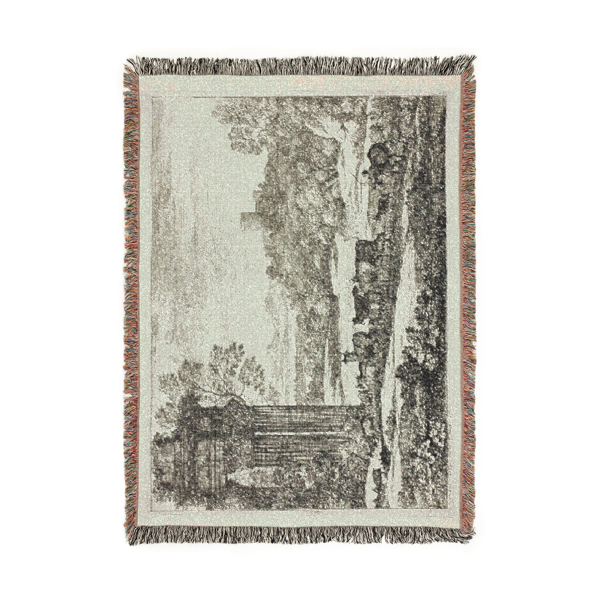 Claude Lorrain - The Herd Returning in Stormy Weather | Woven Tapestry Blanket