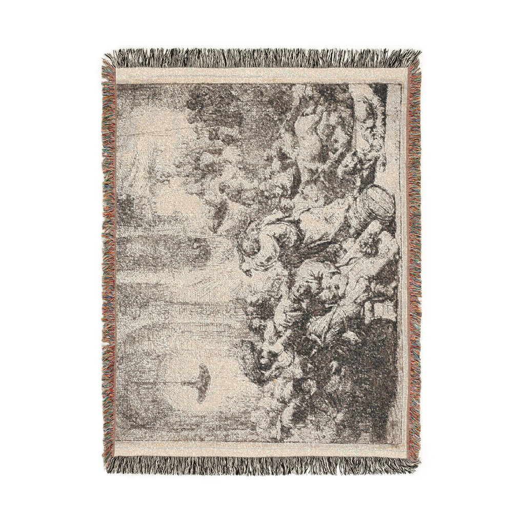 Rembrandt van Rijn - Christ Driving the Money Changers from the Temple | Woven Tapestry Blanket