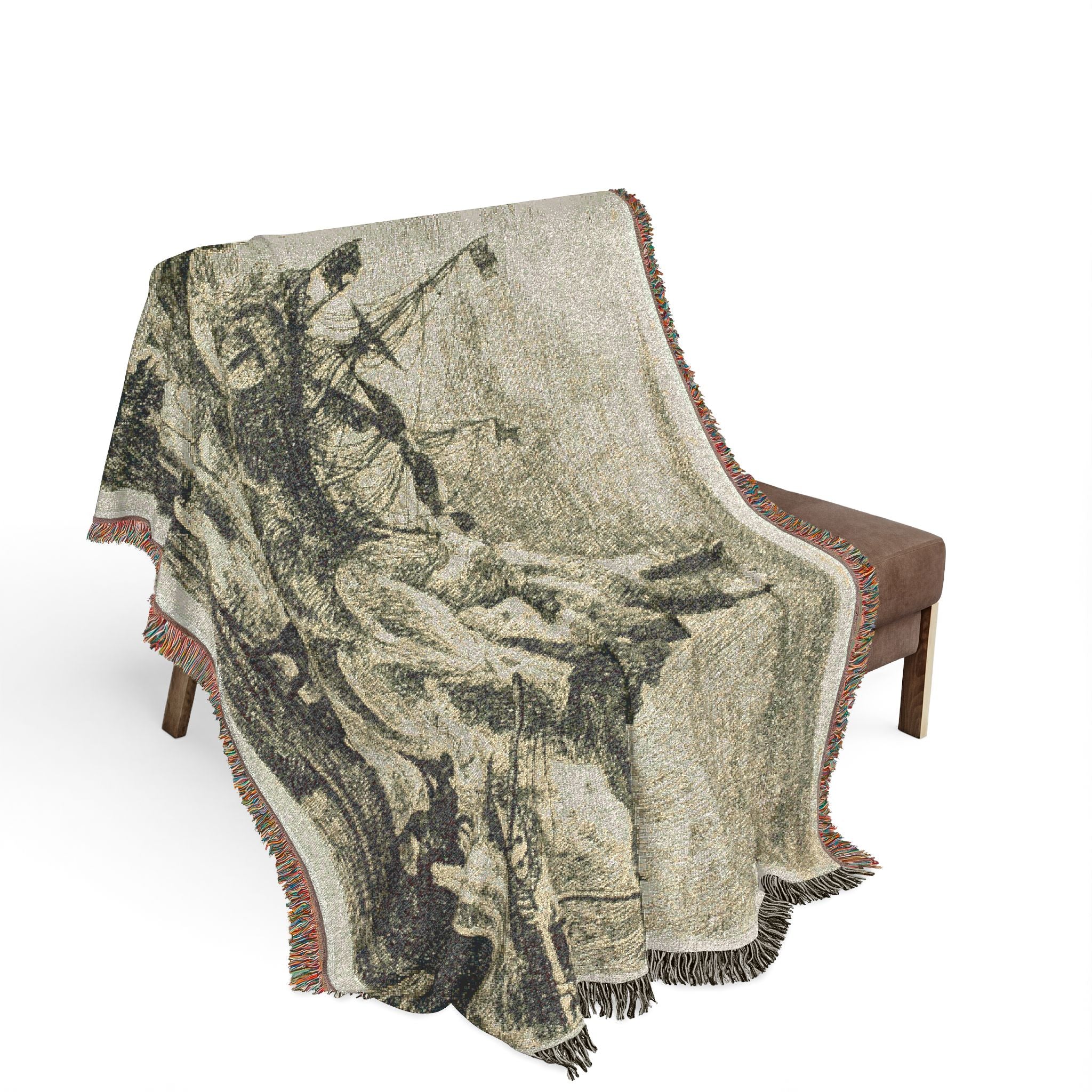 Claude Lorrain - The Shipwreck | Woven Tapestry Blanket