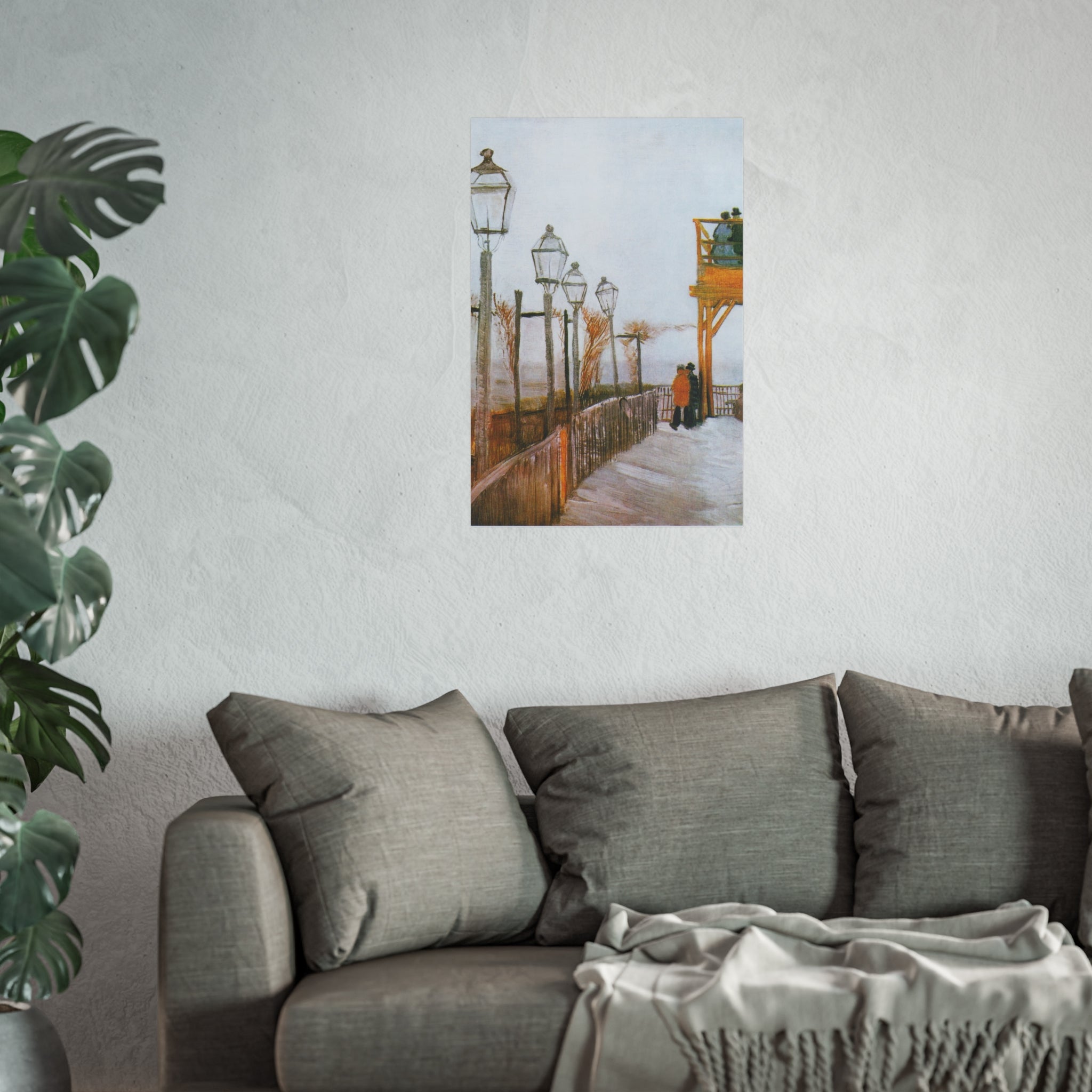 Vincent van Gogh - Terrace of the Moulin de Blute-Fin | Fine Art Poster