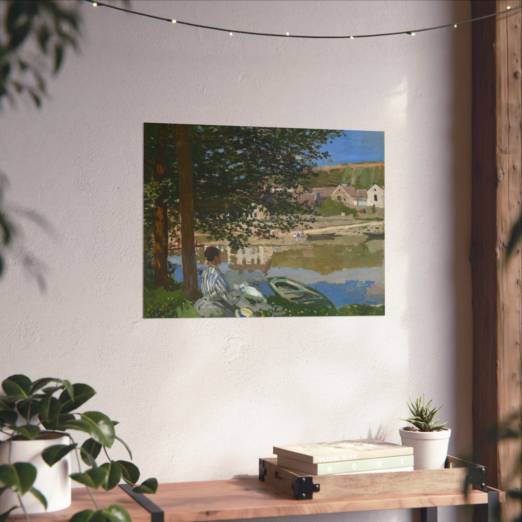 Claude Monet - On the Bank of the Seine, Bennecourt | Fine Art Poster