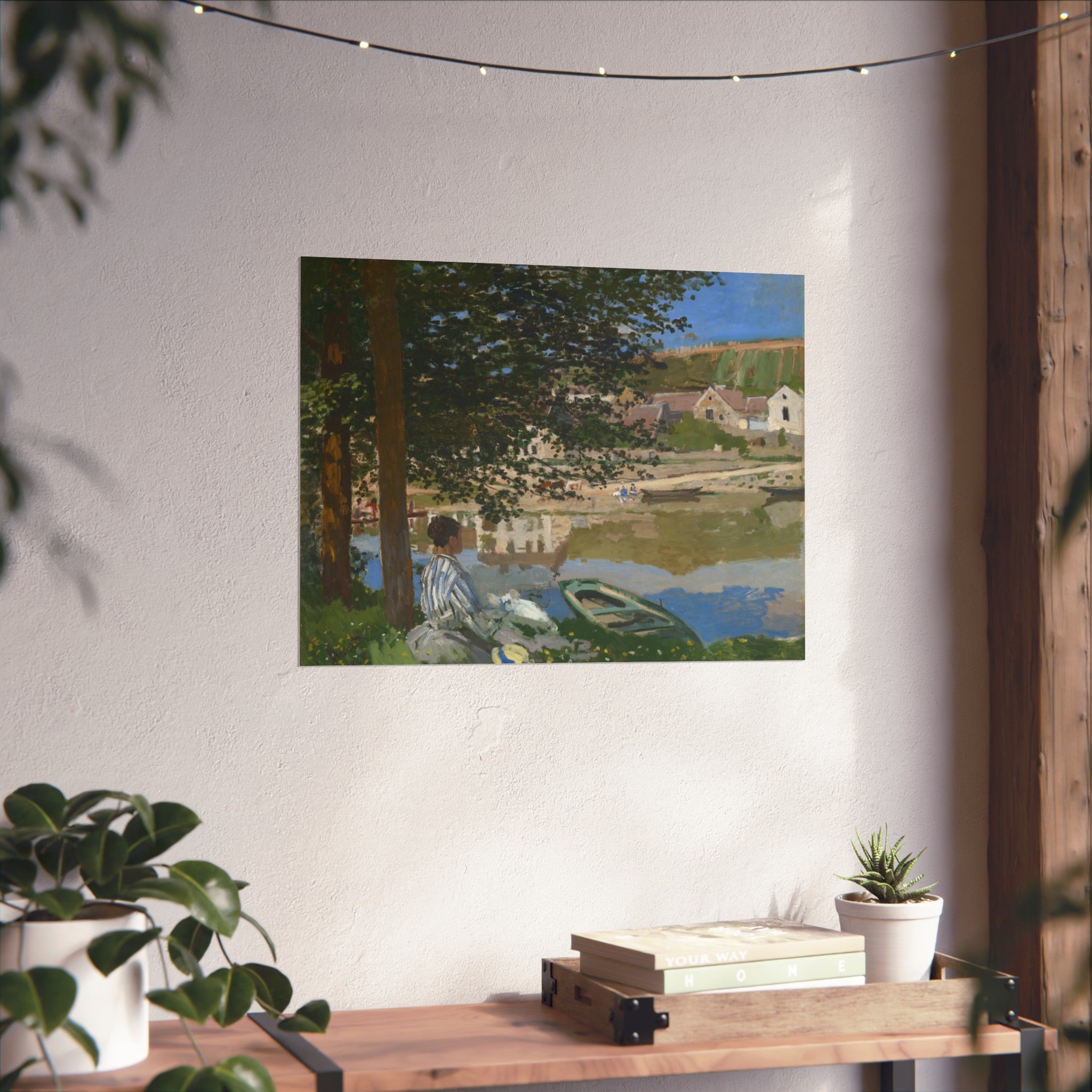 Claude Monet - On the Bank of the Seine, Bennecourt | Fine Art Poster