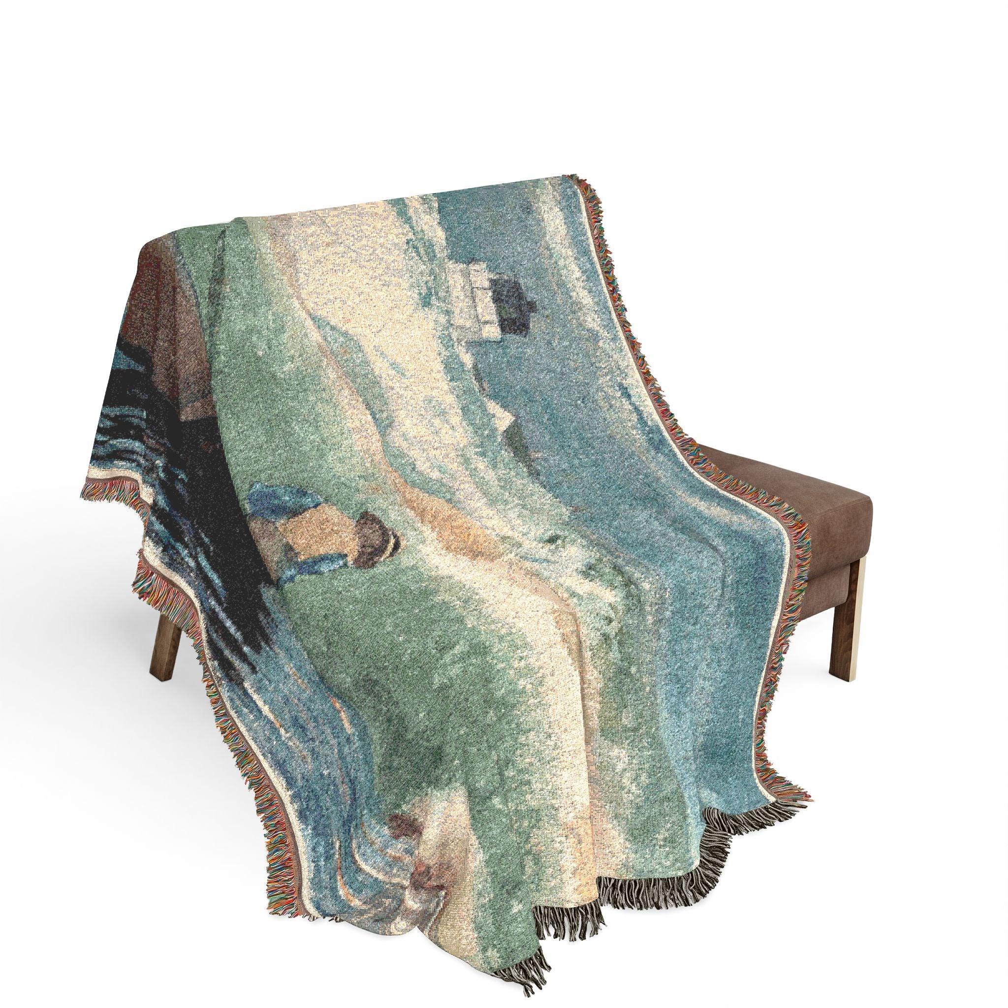Boy in Boat, Gloucester Winslow Homer Tapestry Blanket