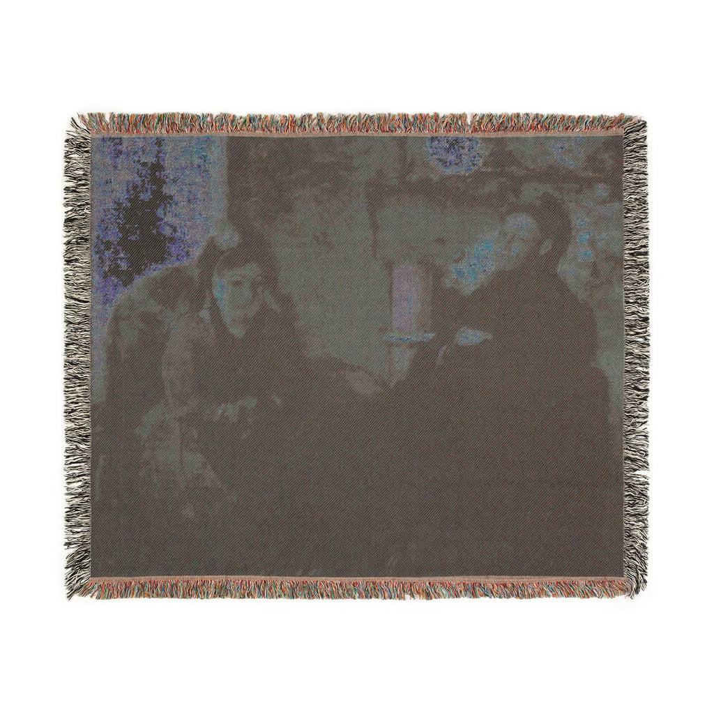 Hilaire Germain Edgar Degas - Portrait of Mme Lisle and Mme Loubens | Woven Tapestry Blanket