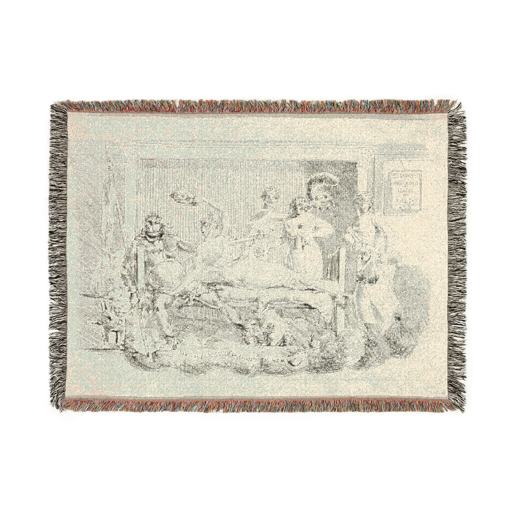 Jacques Louis David - Loveless Disarming Himself | Woven Tapestry Blanket