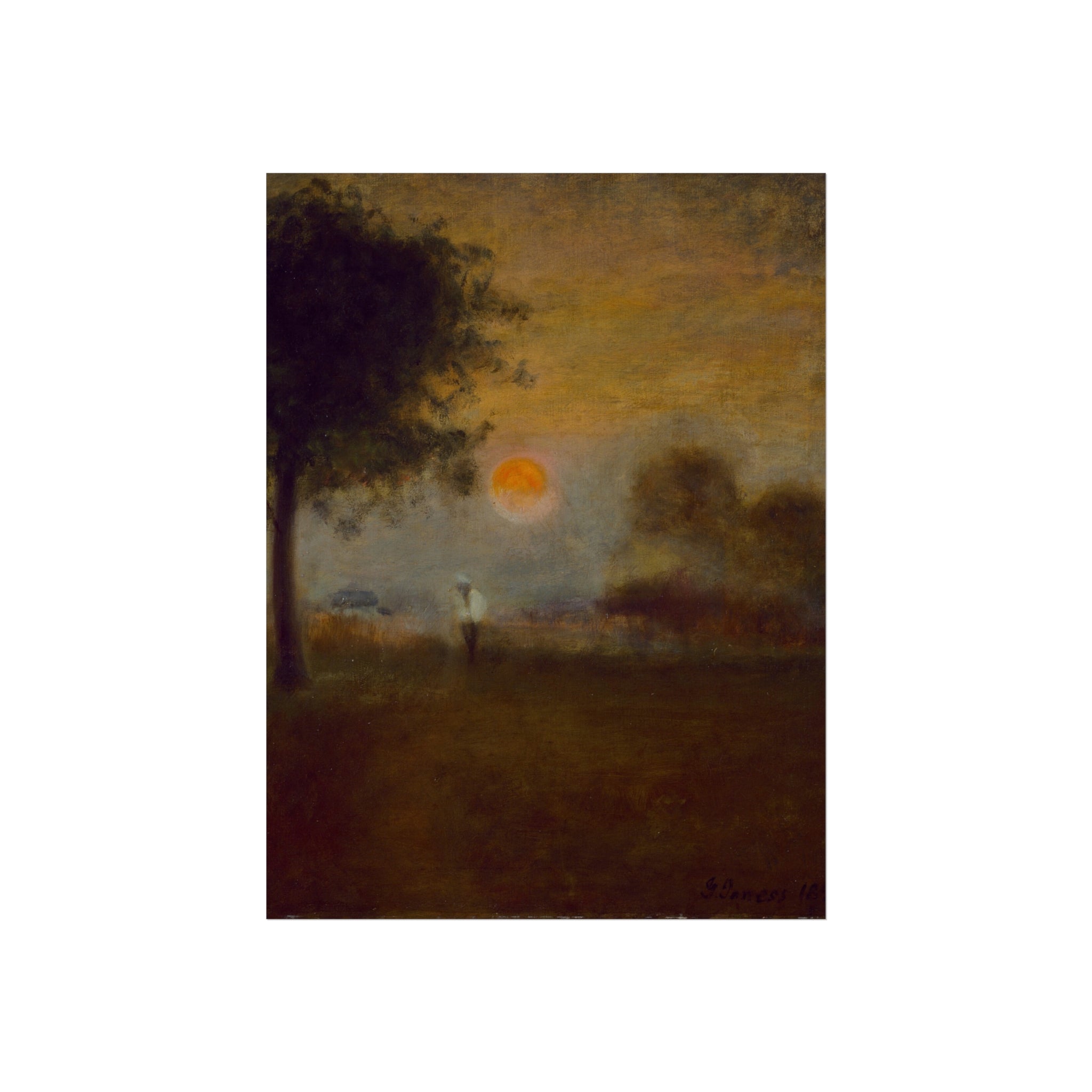 George Inness - Moonrise | Fine Art Poster