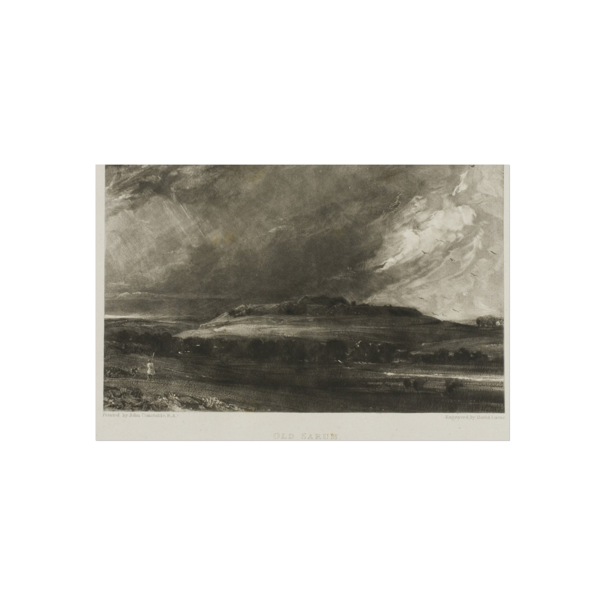 David Lucas - Old Sarum | Fine Art Poster